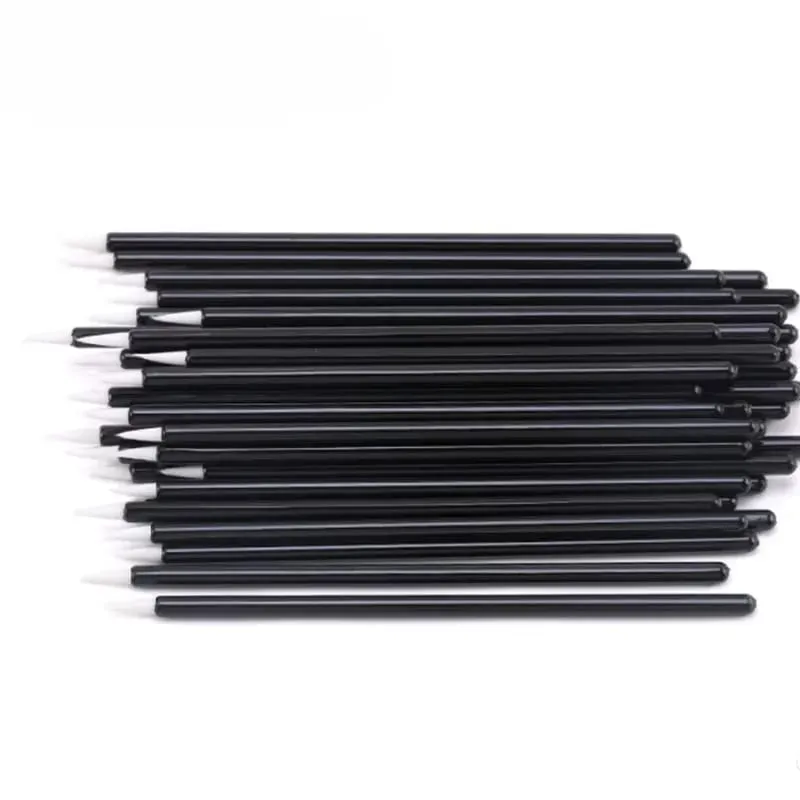 50/100 件眼線刷睫毛眼影塗抹器適用於美甲繪畫筆工具眼睫毛棒化妝配件