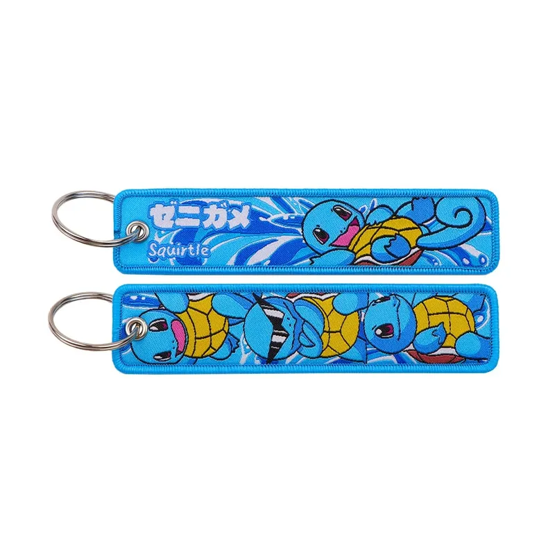 Chaveiro pokémon anime elf monsters, chaveiro para carros, mochila, porta-chaves, bordado, etiqueta, jet tag, acessórios, presentes, 1 peça