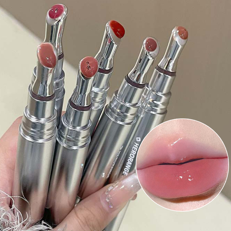 Espelho aguado essência brilho labial de longa duração não-pegajoso plumping batom líquido geléia lábio esmalte maquiagem hidratante lábios matiz
