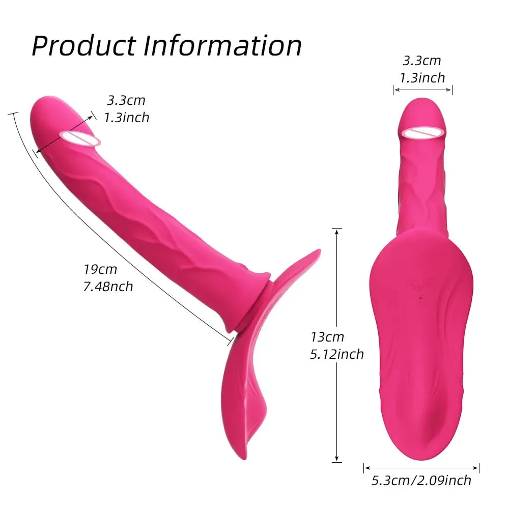 Empurrando vibrador de controle remoto vibratório cinta de silicone no vibrador g ponto wearable pegging calcinha vibradores brinquedo sexual para mulher — image 6