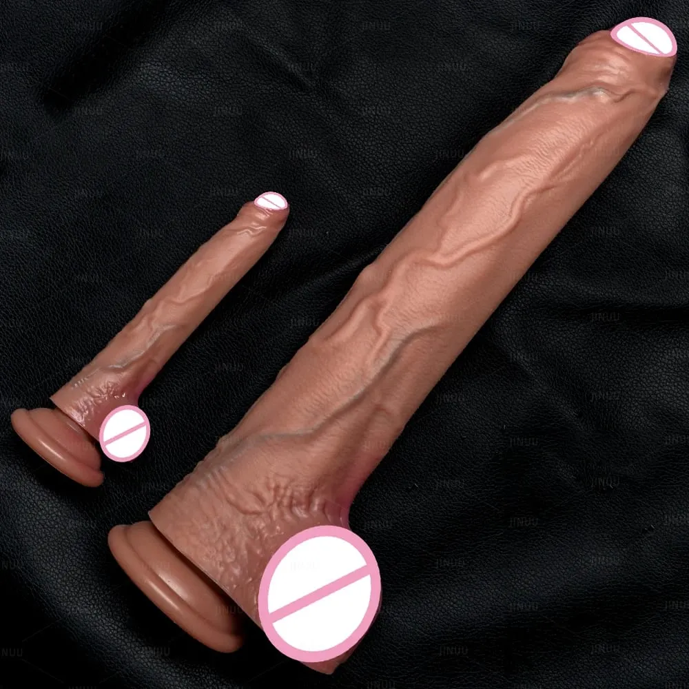 Realista 5 tamanhos grande vibrador de silicone ventosa enorme pênis casais masturbação galo macio mulher homem anal adulto brinquedo sexo