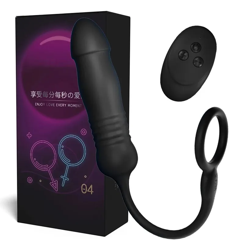 Vibrador telescópico vibrador g ponto massagem remoto vibratório ovo clitóris estimulador anal plug vibrador brinquedos sexuais para mulheres homens gay