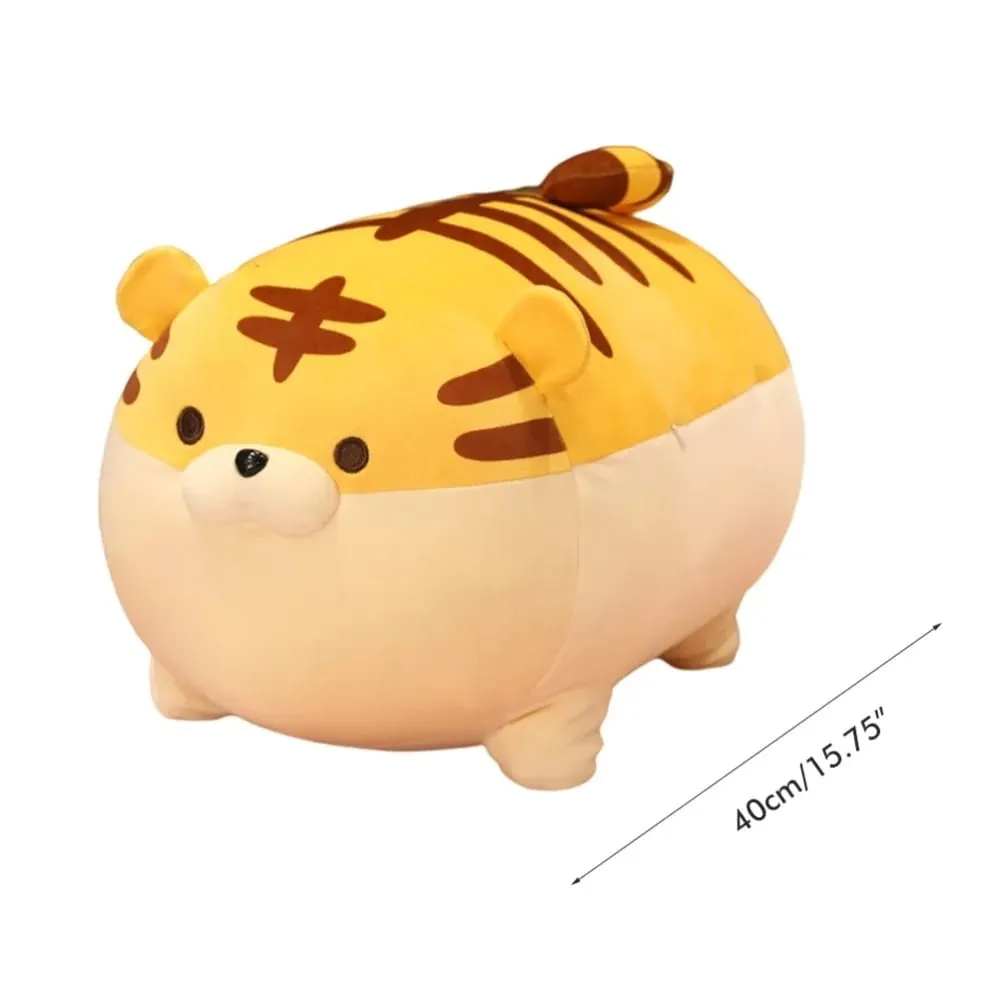 Criativo para baixo algodão travesseiro de pelúcia bonito dos desenhos animados boneca de pelúcia macio tigre brinquedo de pelúcia lazer diário — image 7