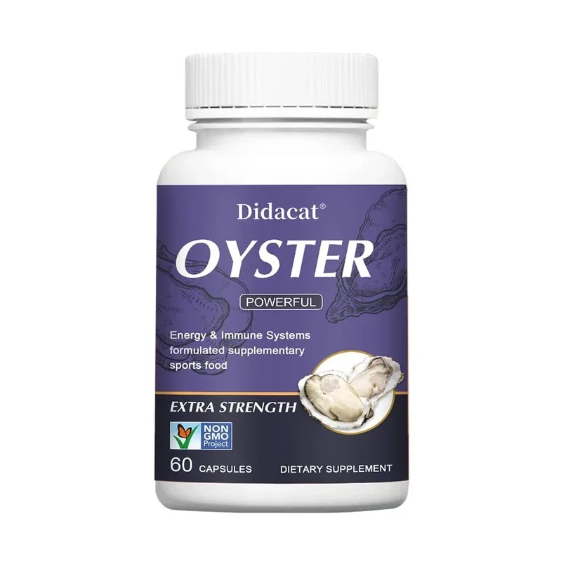 Oyster Extract - Support Athletic Performance Motivation and Immunity Nutritional Supplement 120 Capsules