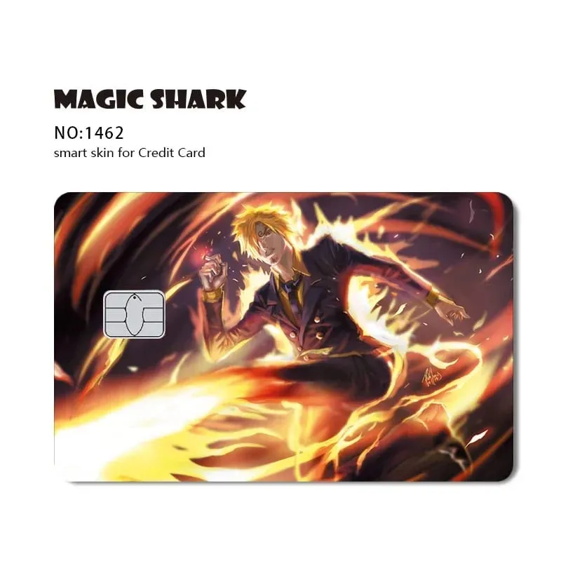 Hot Sale Maigc Shark Anime Chopper Luffy Nami Waterproof Front Side Sticker Film Skin for Credit Debit Card