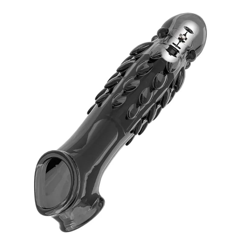 Reutilizável galo anel vibrador atraso preservativo pênis manga extensão estender vibrador adulto anal plug brinquedos sexuais para homens para mulheres brinquedos sexuais