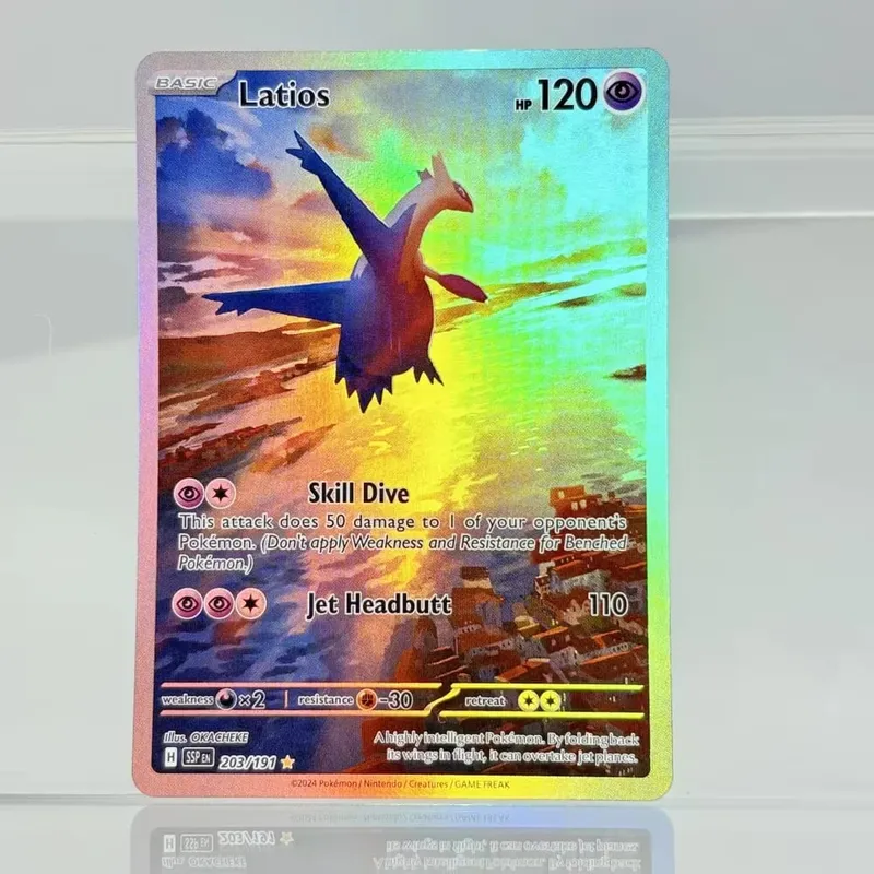 Coleção holográfica de negociação de jogos, cartões proxy ptcg, charizard, pikachu, mew ex, singl, pkm, cartões laminados, cartão proxy