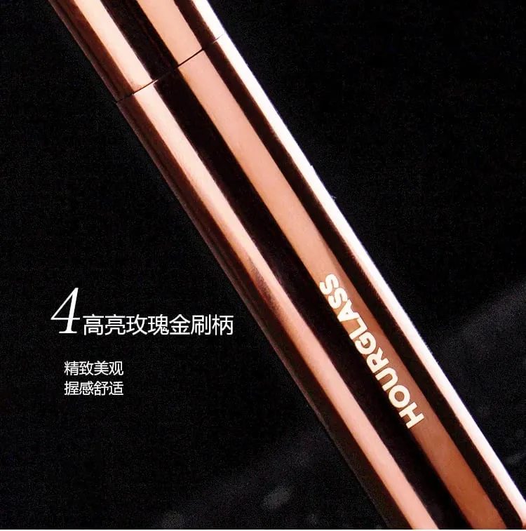 1 件快速斜角粉底化妝刷遮瑕粉底液化妝刷精緻美容工具金屬手柄