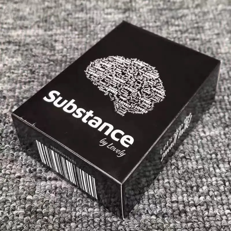 9x6.5cm substância por adorável edição em inglês bonito jogo de cartas de conversa profunda diálogo significativo com 90 cartões