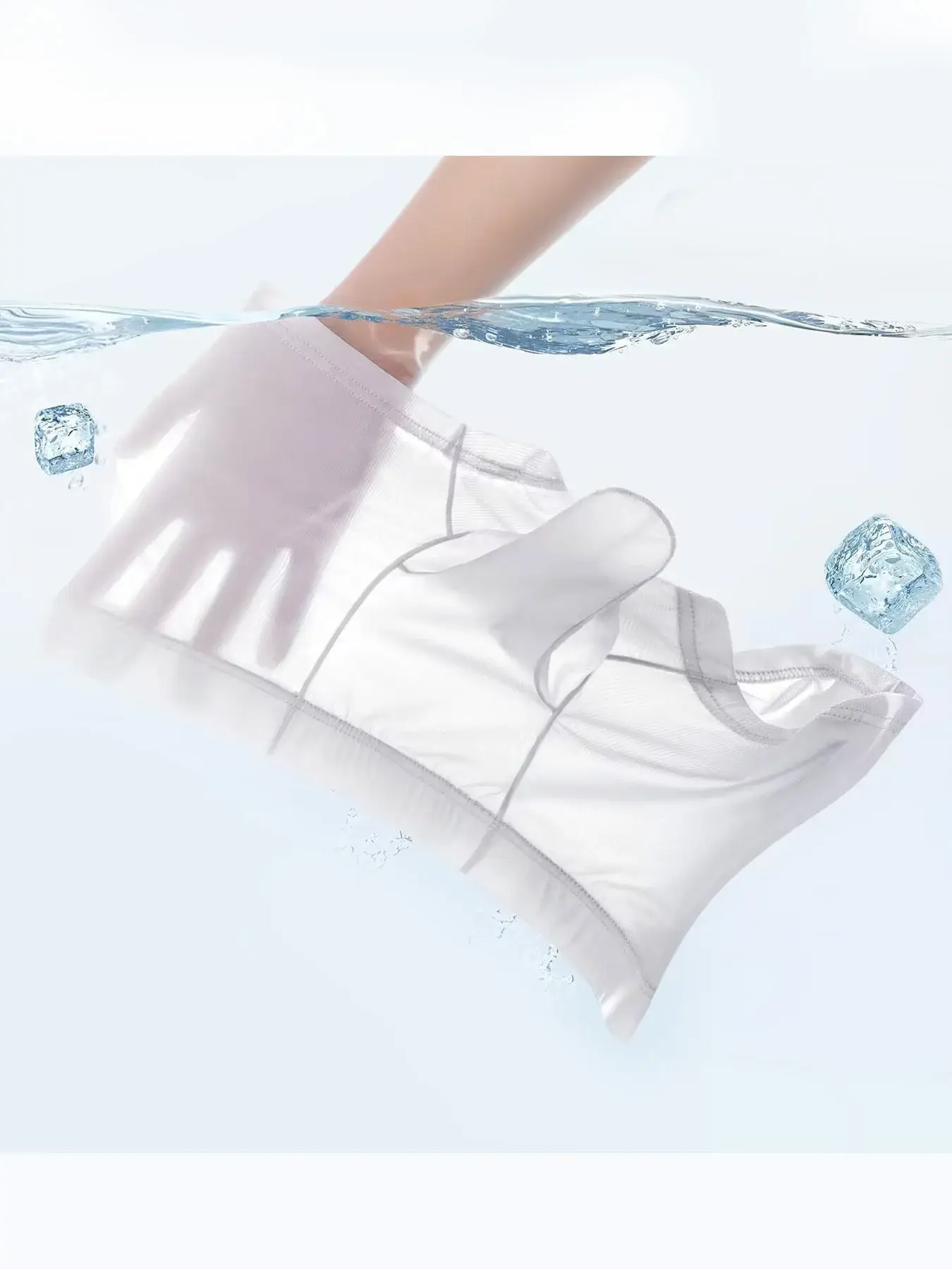 Cuecas boxer transparentes masculinas, roupa íntima sexy ultrafina, transparente, calcinhas de seda gelada, suave e brilhante, lingerie — image 5