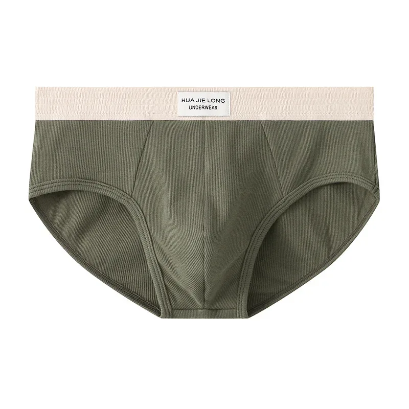 Novo sexy cintura macia roupa interior de algodão sólido masculino breve respirável cuecas confortáveis ​​homem shorts tamanho M-3XL b6242