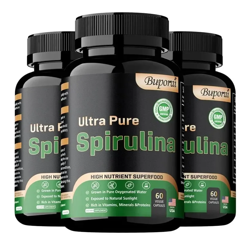 Organic Spirulina - Detoxification Immune System Cardiovascular Antioxidant Improve Digestive HealthSupplementsSupplements