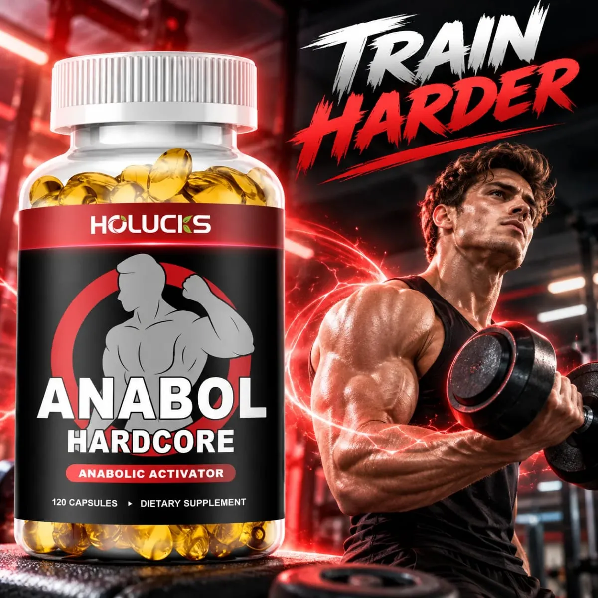 Muscle Builder for Men Boosts Energy Strength & Endurance Promote Muscle Protein Synthesis Supports Hormone Balance