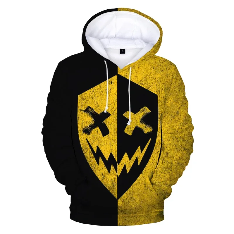 Padrão na moda diabo rosto sorridente 3d impresso moletom com capuz masculino feminino moda casual engraçado pullovers hip hop hoodies