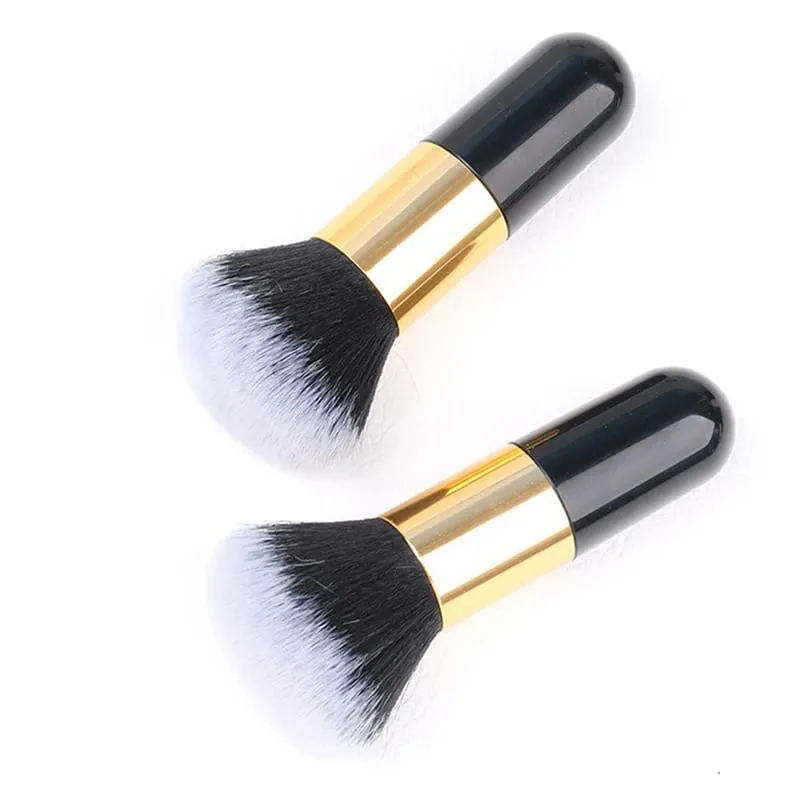 1 pc tamanho grande pincéis de maquiagem fundação pó rosto blush escova rosto macio blush grandes cosméticos fundação macia compõem ferramentas