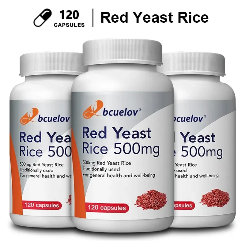 Extrato de Levedura de Arroz Vermelho 500 Mg Vegetariano – Fórmula Avançada para Coração Saudável para Suplemento de Saúde Cardiovascular — image 8