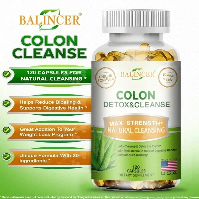 Colon Cleansing & Detoxification - Supports Intestinal Health Improves Digestion Metabolism and Promotes Weight Management