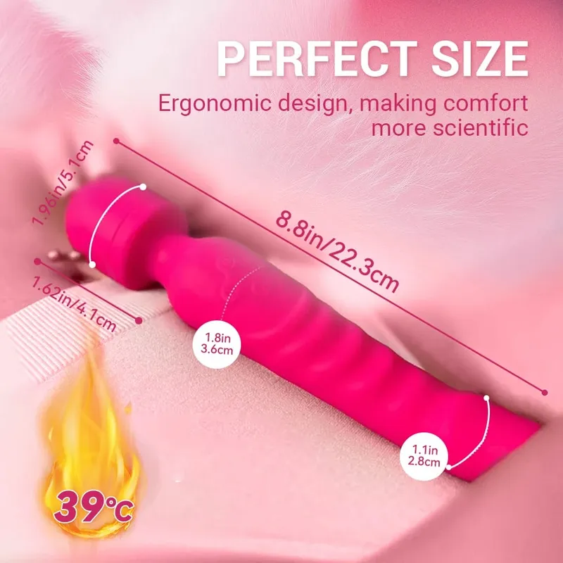 強力 AV 魔棒假陽具振動器女式陰蒂刺激器色情玩具 G 點陰道按摩器成人性玩具女性用 — image 5