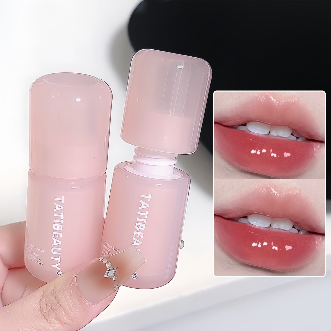 Espelho água brilho labial cristal geléia batom hidratante plumping hidratante colorido lábio matiz lábios cuidados maquiagem beleza