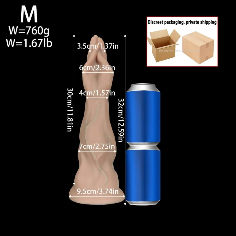 Huge Simulated Palm Anal Plug Fisting Butt Plug Dilation Training Prostate Massage Anal Dildos Toys XXL For Women Male Sex Toys