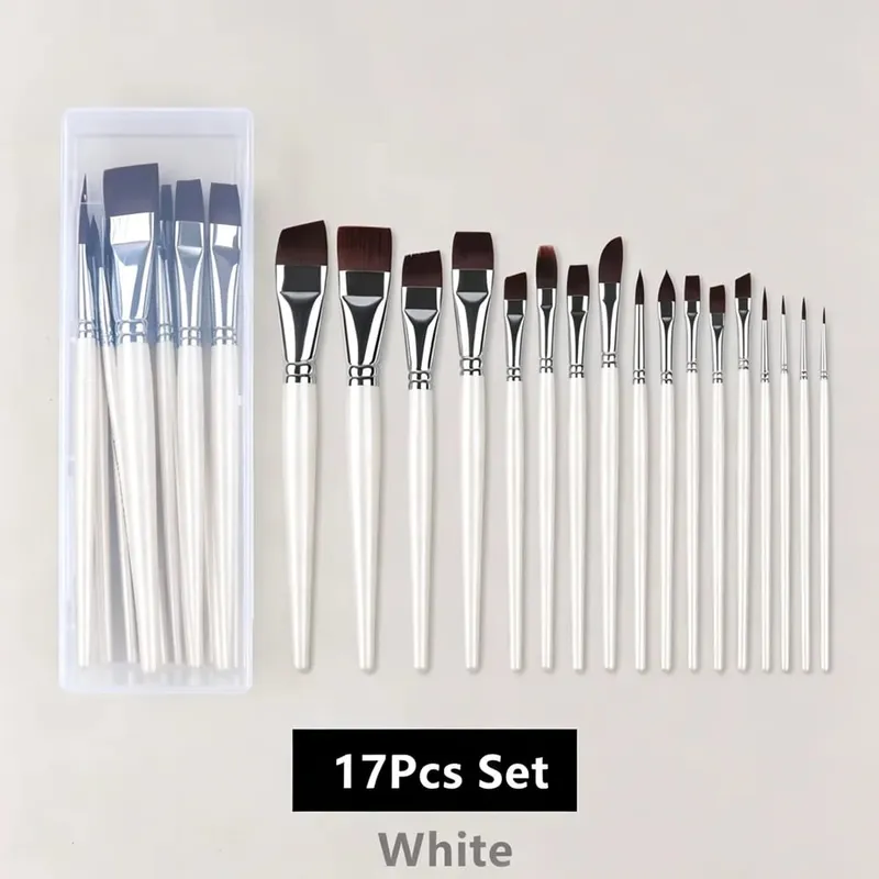 Pincéis multifuncionais para pintura facial e corporal, 7/10/17 peças, alta qualidade, céu, azul, artista, pintura em aquarela, ferramenta de maquiagem, pincel de maquiagem