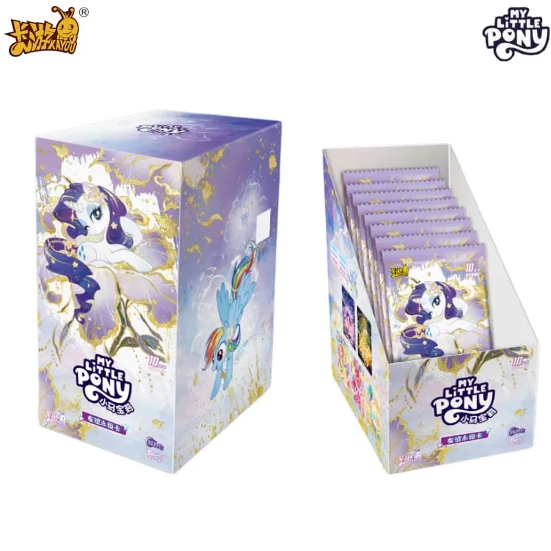 Genuine My Little Pony Card Friendship Forever Glorious Moon Pack Sparkling Colored Gemstones Anime Collectible Cards