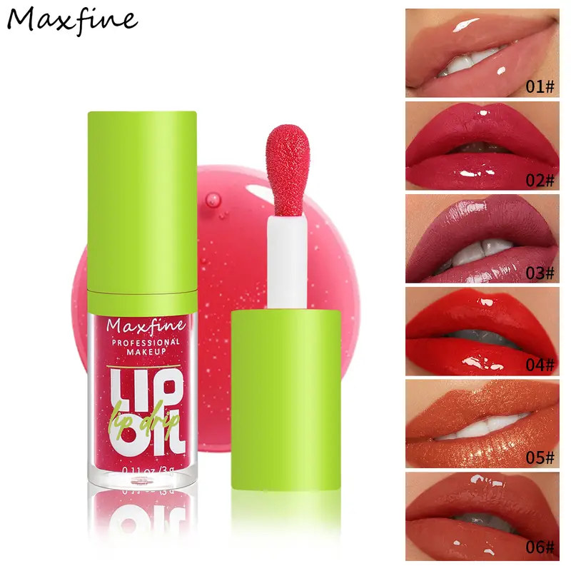 6-tone moisturizing lip gloss luminous oil lip gloss moisturizing transparent liquid lip gloss natural lip enhancer make lips