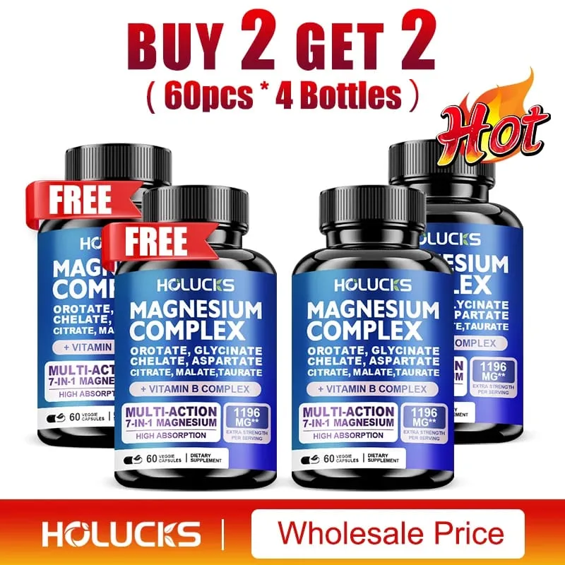Suplementos complexos de magnésio-osso de memória e promovem a saúde do cérebro, apoio ao sono, relaxamento muscular, estresse e alívio de ansiedade