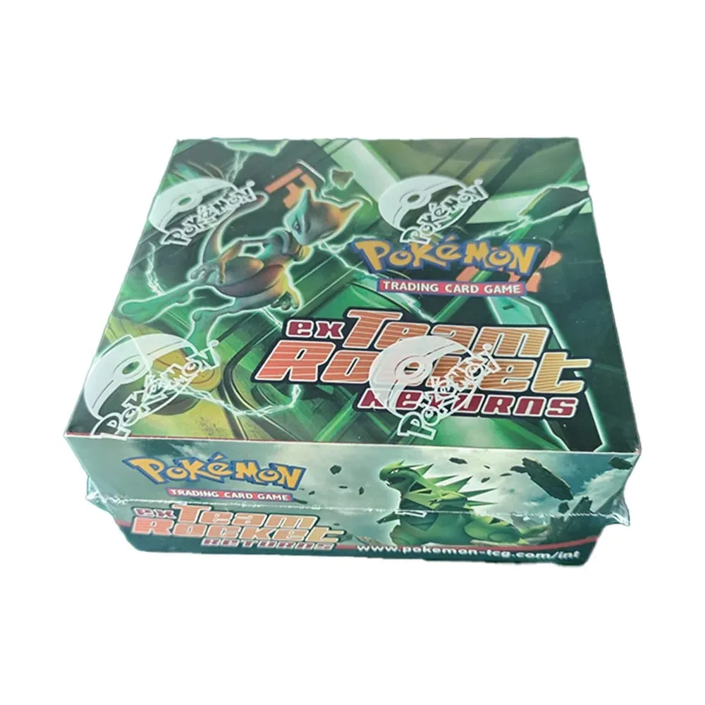 寶可夢 EX 火箭歸來補充包盒 PTCG 卡棋盤遊戲系列動漫補充包盲卡 PKM 玩具禮品