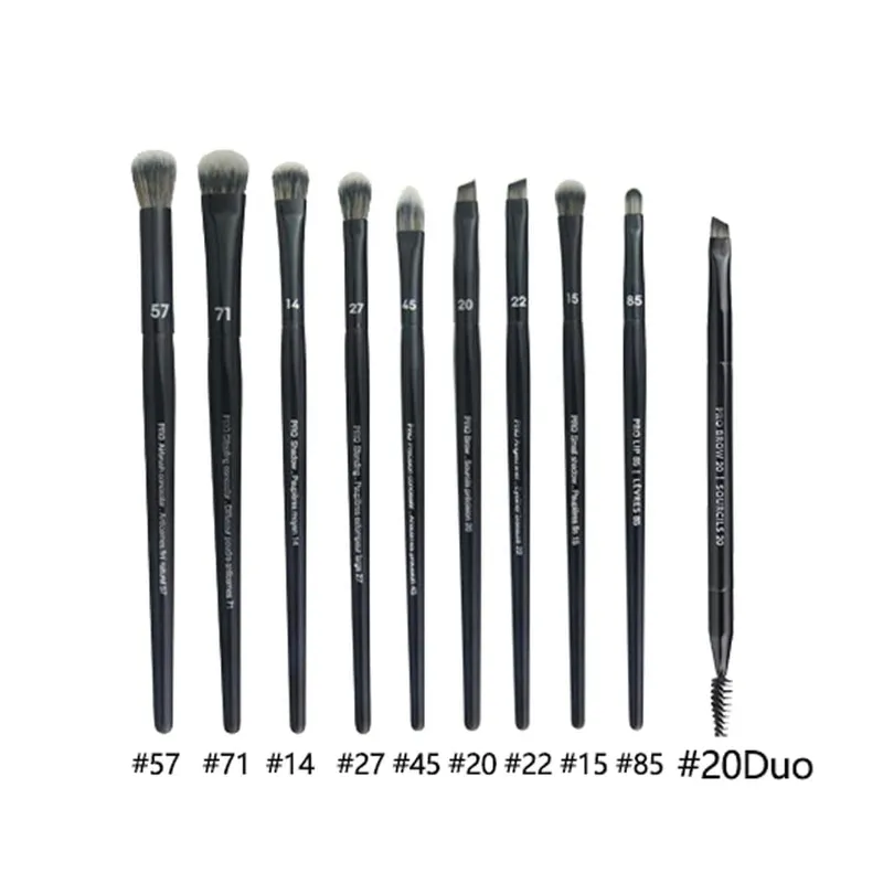 5/16/26 pçs/set pincéis de maquiagem em pó preto ângulo escultura fundação rosto ferramentas cosméticas essenciais sombra olho compõem escova