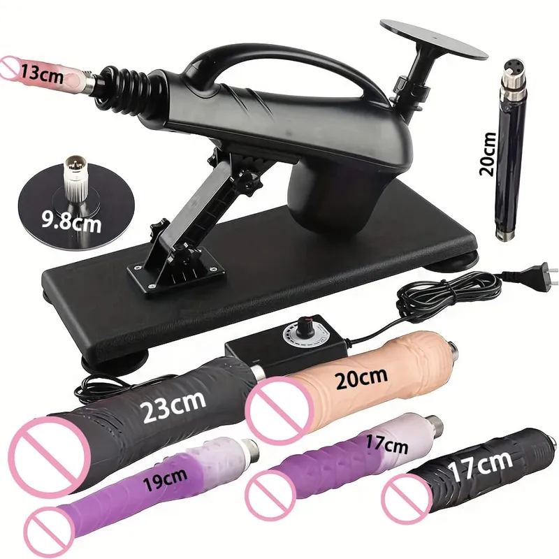 自動性愛機器 3XLR 假陽具配件女性自慰震動器按摩槍男性性玩具情侶成人用品