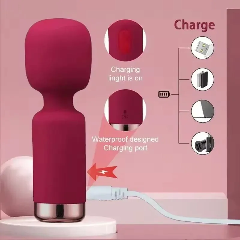 Poderoso vibrador av feminino g ponto clitóris estimulador varinha mágica vangin mamilo massageador vibrador masturbador brinquedo sexual para mulher 18 +