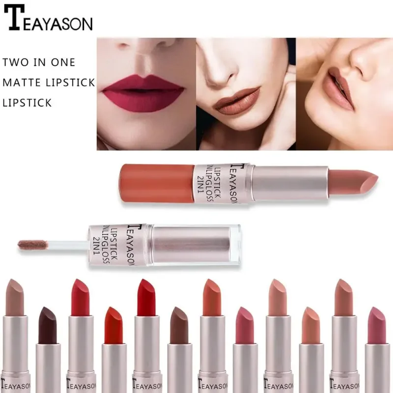 Matte Liquid Lipstick Waterproof Non Transfer Long Wear Pink Lip Gloss Tint Moisturizing Makeup for Women Ladies — image 4