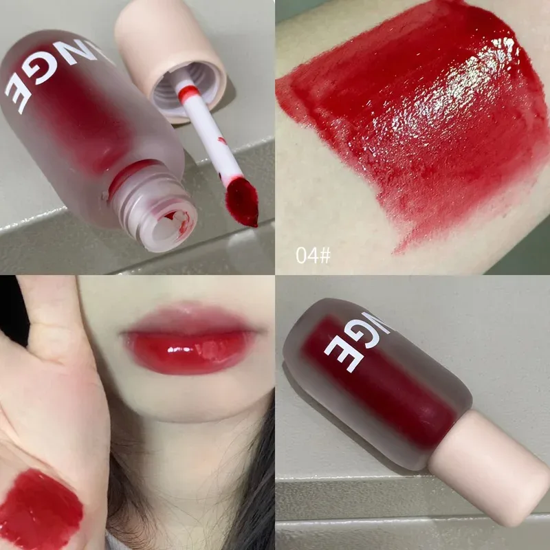 Matte Frosted Lip Gloss Long‑Wear Non‑Sticky Liquid Lipstick Moisturizing Pigmented Lip Tint Daily Makeup Cosmetic