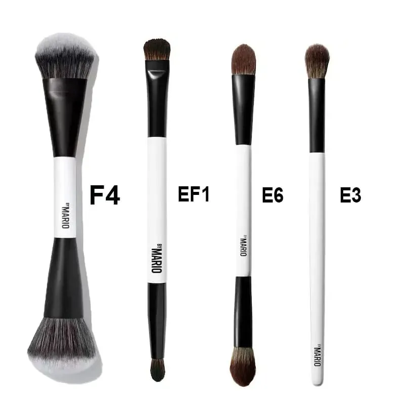 Kit de pincéis de cerdas macias para blush e iluminador, ferramentas cosméticas faciais impecáveis ​​e macias, F1 F2 F3 F4 Pro, pincéis de maquiagem para mistura facial