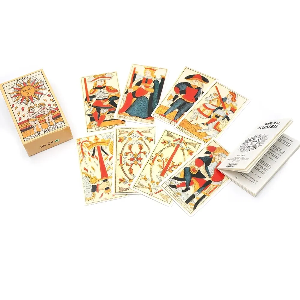 Français Tarot de Marseille Tarot Cards de Conver 78 Lames booklet French 78 Card of The Tarot de Marseille Published Board Game