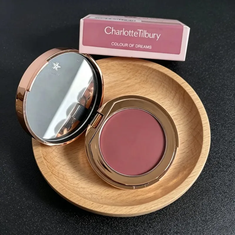 Charlotte Tilbury 4Pan Velvet&9Pan Silk Shimmer Eyeshadow&Cream Blush Dewy Long Lasting Buildable Blendable Natural Glow Makeup