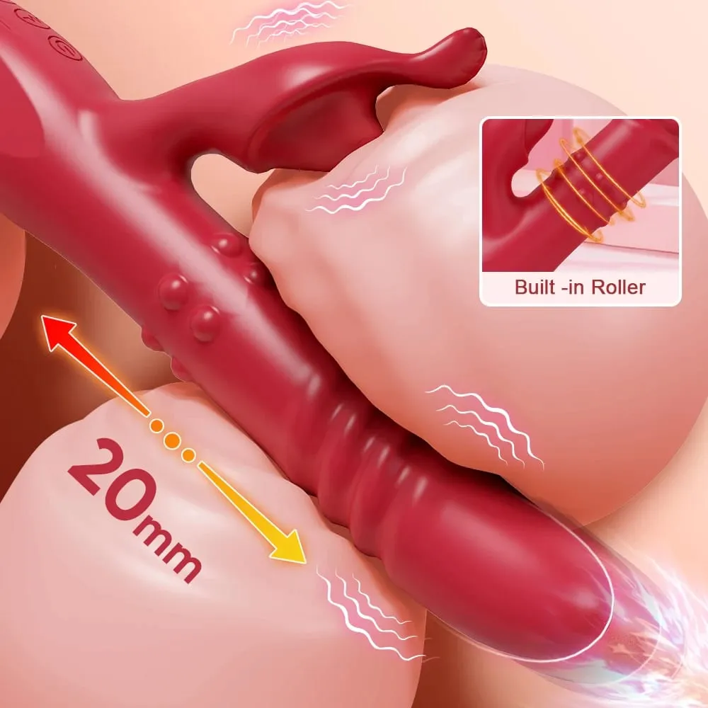 3 em 1 impulso rotativo vibrador clitóris massageador telescópico g ponto estimulador feminino vibrador adulto brinquedos sexuais masturbador feminino