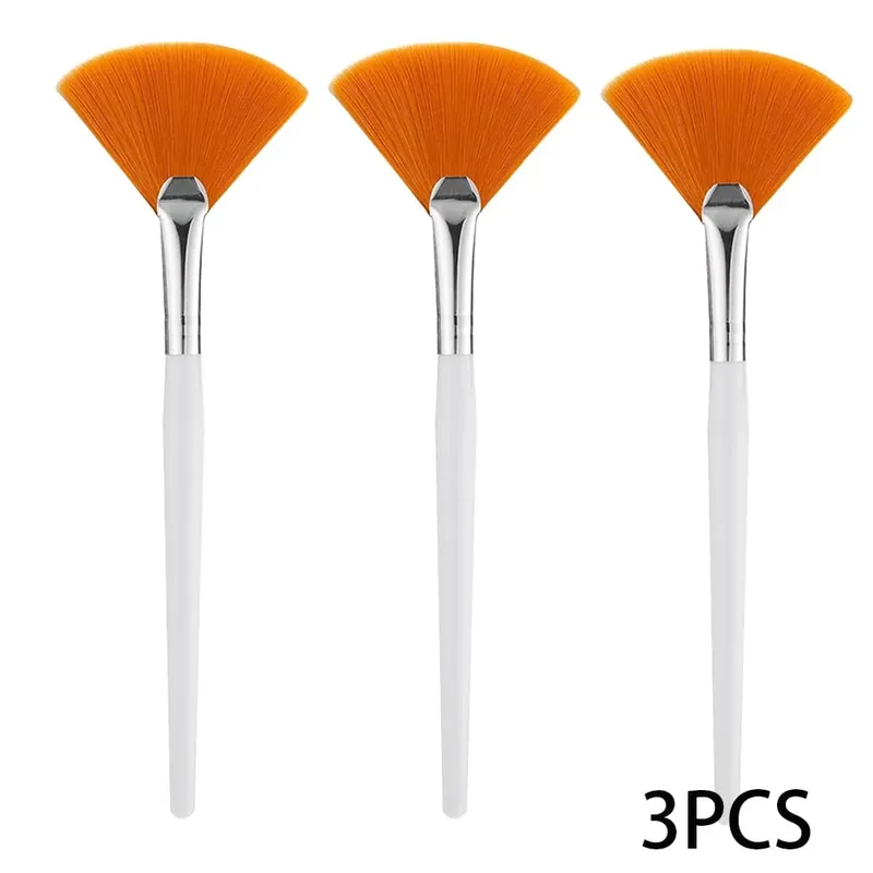 3/9/15 Pieces Facial Fan Mask Brushes Soft Mask Brush Applicator Esthetician Facial Mask Brushes For Women Girls Cosmetic Tools