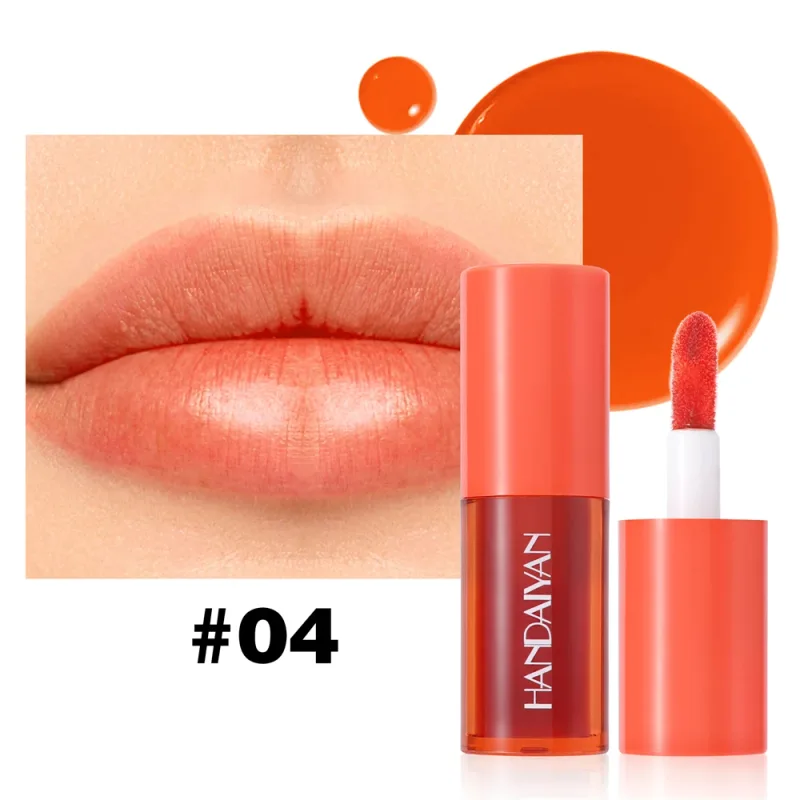 1Pc Long-lasting Lip Dyeing Waterproof Highly Pigmented Lightening Lip Textures Moisturizing Non-stick Cup Lip Tint Stain Makeup