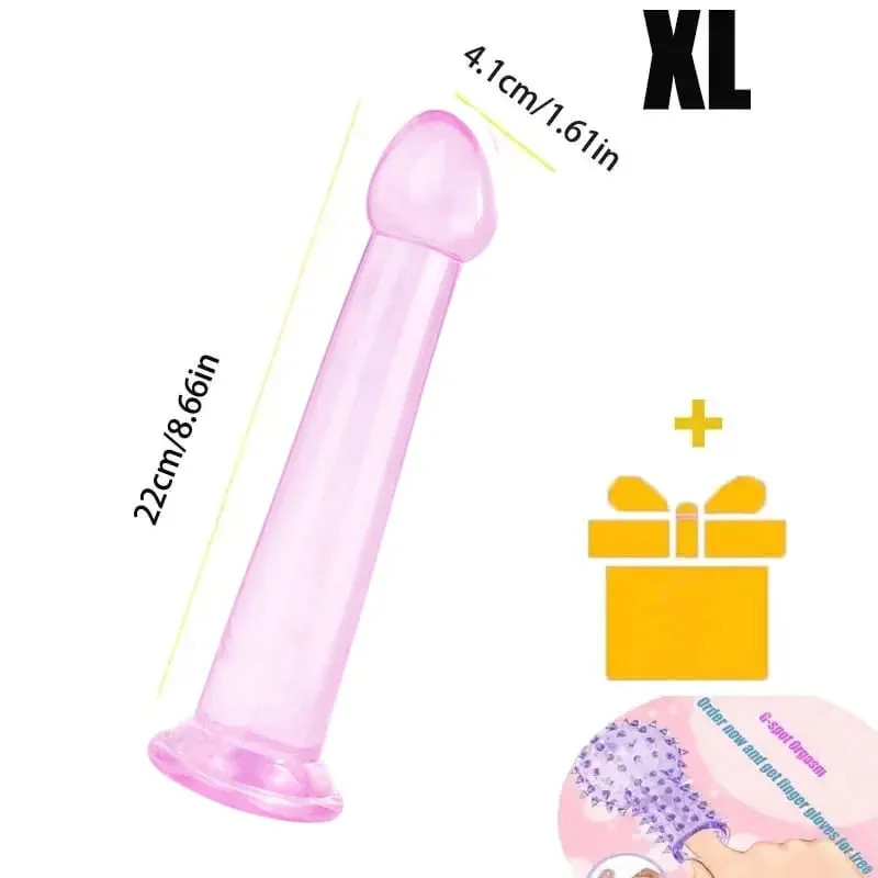 Transparente realista vibrador forte ventosa sem vibrador feminino masturbador anal realista pau brinquedos sexuais para mulher sex shop 18