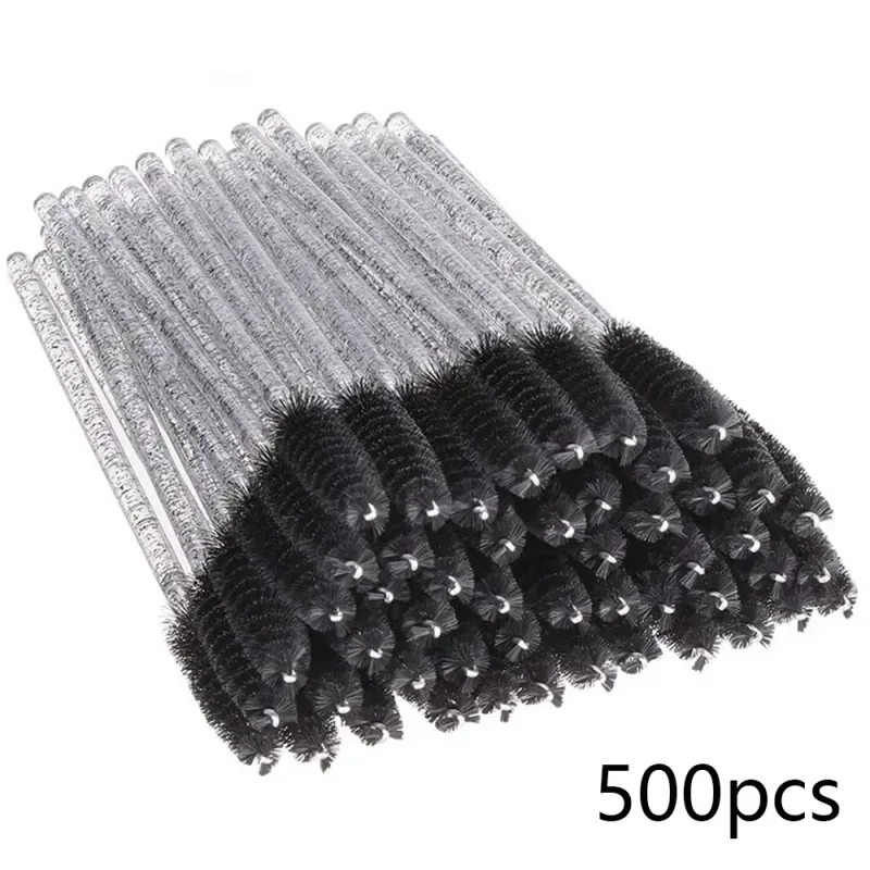 500Pcs Eyelash Brushes Eyelashes Extension Brush Mascara Wands Applicators Makeup Accessories For Eyelashes Eyebrows Wholesaler