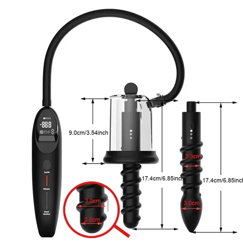 Vibração elétrica sucção ânus rosebud bomba vibratória butt plug vácuo otário massageador de próstata masculino brinquedos sexuais anal para homens ferramenta