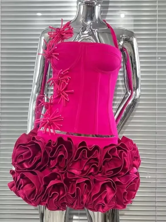 VC Chic Halter Estilo Sem Mangas Espartilho Mini Vestido com Enfeites Exclusivos para uma Noite Especial Vestido de Noite — image 10