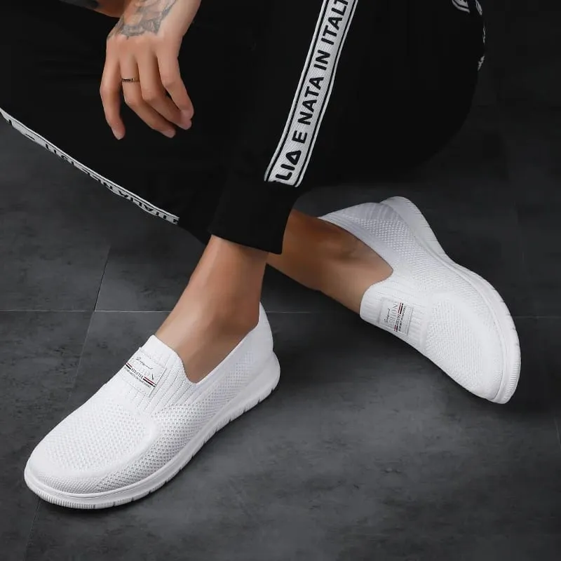 Men Sneakers Elevator Shoes Height Increase Shoes Height Increase Insole 5CM Heightening Sport Black White Casual Loafer Fashion — image 6