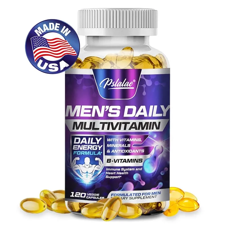 Suplemento multivitamínico masculino - fornece energia e resistência, apoia a saúde e vitalidade do coração, cérebro