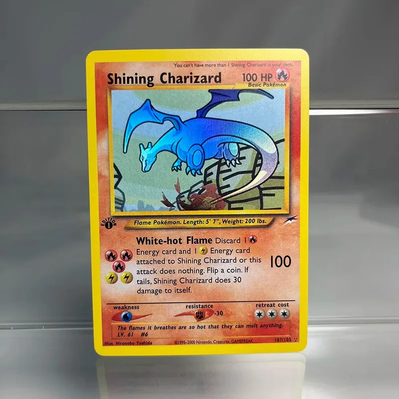PKM 全像單代理卡 Lugia Charizard Venusaur 箔遊戲收藏卡 PTCG 兒童玩具