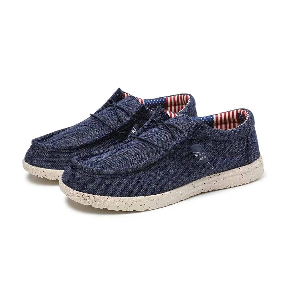 Sapatos mocassins clássicos masculinos plus size, cor sólida, respirável, confortáveis, casuais, duráveis, leves, para caminhada
