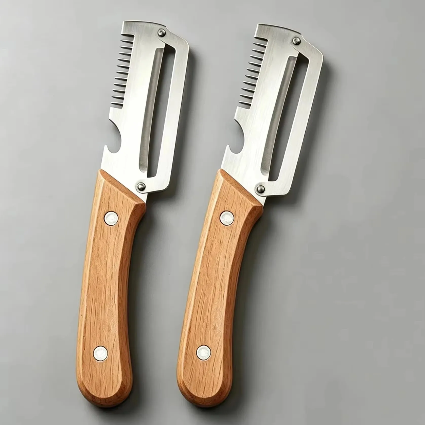 2pc conjunto de aço inoxidável multifuncional cozinha slicer afiada ferramenta corte para casa cebola verde repolho triturador descascador vegetal