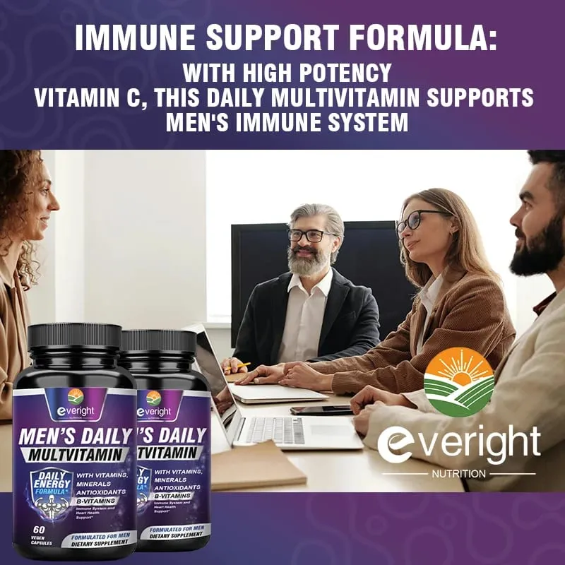 Multivitamínico Masculino – Reforço Imunológico com Vitaminas A B12 C D | Energia Diária e Não-OGM